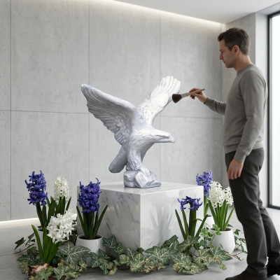 Figure Eagle Garden Statue Sculpture Sculptures Figures Statues Decorative