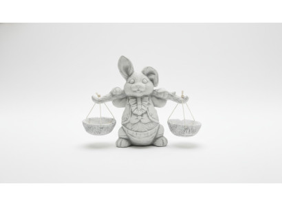 Garden Decoration Rabbit Terrace Stone Figures Decorative Nature Statue