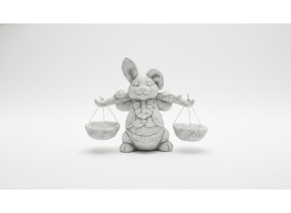 Garden Decoration Rabbit Terrace Stone Figures Decorative Nature Statue