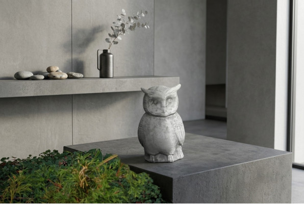 Garden nature decoration owl terrace stone figures figure decorative statue
