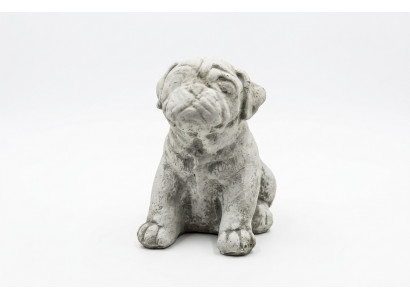 Garden Decoration Dog Terrace Stone Figure Figures White Decorative Statue