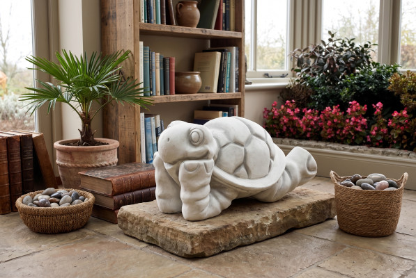 Garden turtle decoration terrace stone figure decor statue