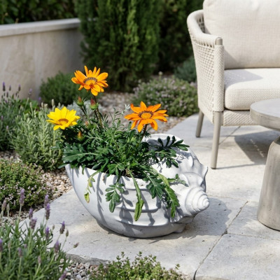 Design flowerpot top planter decorative vessel pots figure face