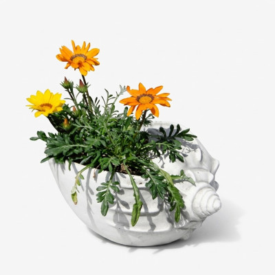 Design flowerpot top planter decorative vessel pots figure face