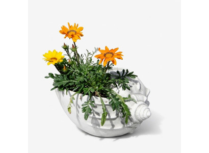 Design flowerpot top planter decorative vessel pots figure face