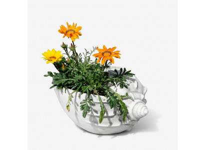 Design flowerpot top planter decorative vessel pots figure face