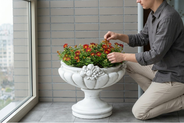 Flower Pots Box Pot Flowers Pots XXL Garden Concrete Terrace Decorative