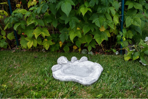 Bird Bath Sculpture Design Figure Decor Statue Garden Figures Statues