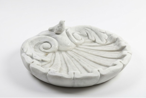 Bird Bath Decor Sculpture Design Figurine Statue Garden Figures Statues