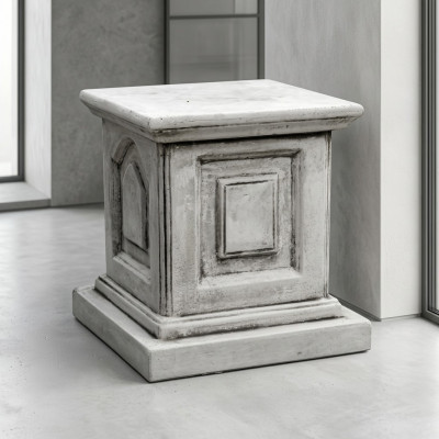 Decorative Column Columns Stone Antique Style Flower Stand Roman White Stand
