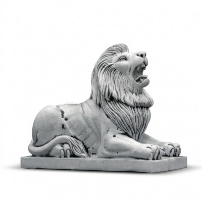 XXL Lion Figure Garden Terrace Decoration Deco Stone Sculpture