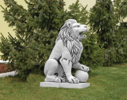 Noble Knight Lion Figure Statue Sculpture Figures Sculptures Garden