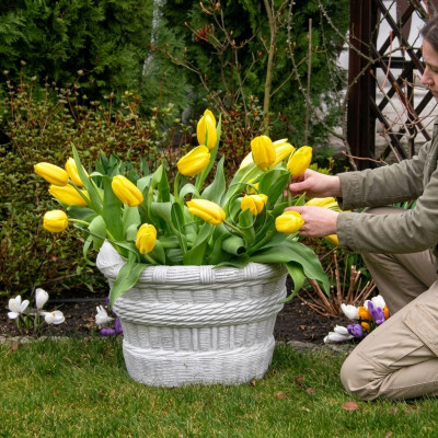 Design flower pot top decorative planter vessel pots figure face