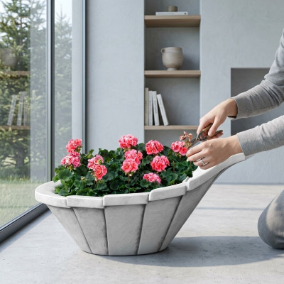 Flower pot plant container decoration nature garden vase figurine plant pots