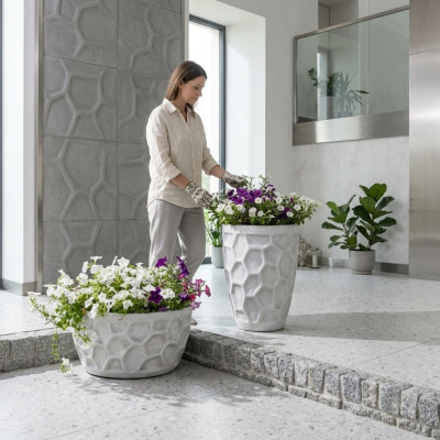Flower planter natural plant container decoration vases garden figure flowerpots
