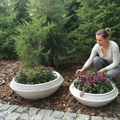 Flower pot, planter, decoration, vases, nature, figure, garden, flower pots