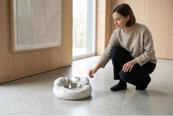 Water drinking fountain cat bowl container customer drinking vessel