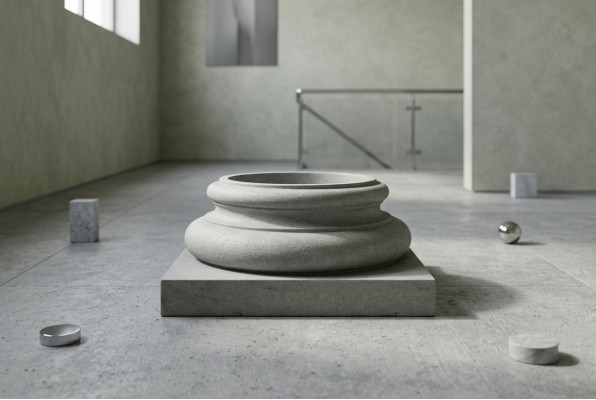 Decoration column pillar stone antique style Rome stand base column foot new
