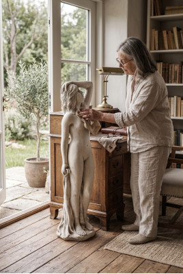 Woman 98cm Sculpture Design Figure Statue Garden Figures Statues