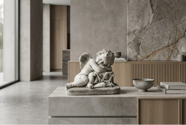 Angel children sculpture design figure statue garden figures statues