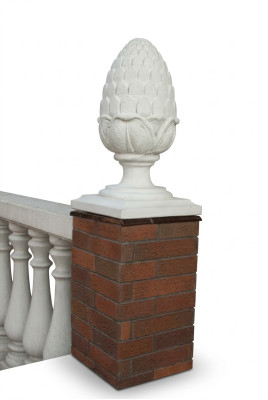 Garden figure sculpture stone decor garden column sculpture design flower abstract new