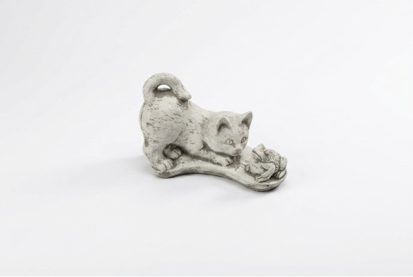 Garden decoration cat statue sculpture figurines white sculptures design