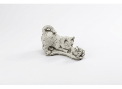 Garden decoration cat statue sculpture figurines white sculptures design