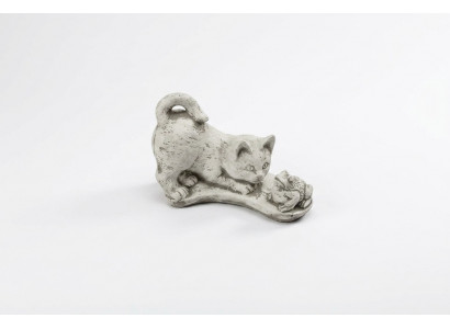 Garden decoration cat statue sculpture figurines white sculptures design
