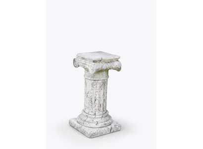 Decorative Column Pillars Stone Antique Style Roman Decor White Stand Pedestal