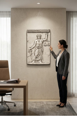 Wall relief relief wall painting painting pictures Justitia decor justice painting