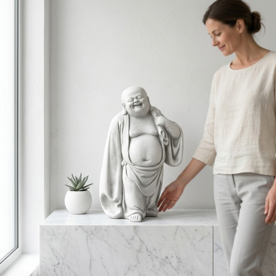 Happy Buddha statue figurine garden figures statues sculpture sculptures