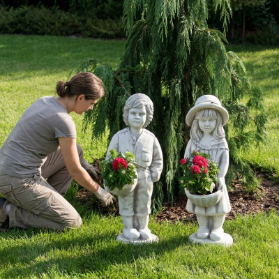 Figure decoration plant pot plant container flower pots decor figure garden