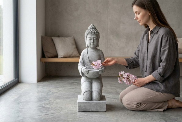 43cm Decorative Sculpture Design Figure Statue Garden Figures Statues
