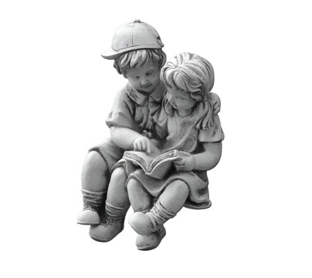 40cm Deco Sculpture Design Figure Statue Garden Figures Gray Natural Statues