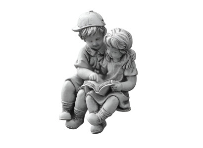 40cm Deco Sculpture Design Figure Statue Garden Figures Gray Natural Statues