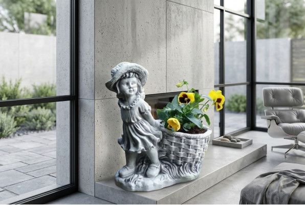40cm Decorative Sculpture Design Figure Statue Garden Gray Figures Nature Statues