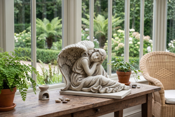 42cm Deco Sculpture Design Figure Statue Garden Figures Antique Style Statues