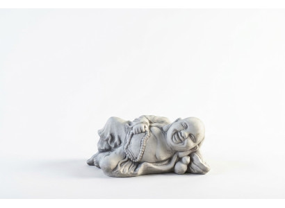 Figure Buddha sculpture in stone look. Large sculpture for garden decorative.