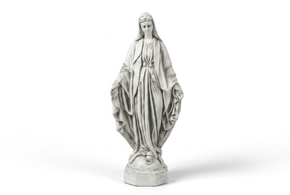 Mother Jesus Mary Statue Grave Sculpture Holy Figure Garden Decor
