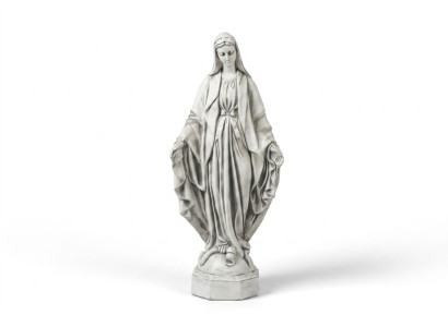 Mother Jesus Mary Statue Grave Sculpture Holy Figure Garden Decor