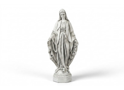 Mother Jesus Mary Statue Grave Sculpture Holy Figure Garden Decor