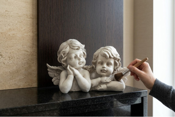 Grave Angel Angel Guardian Angel Grave Ornament Stone Decoration Figurine