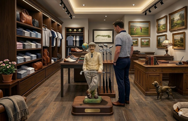 Design golfer figure statue sculpture figures sculptures decoration decor 7610