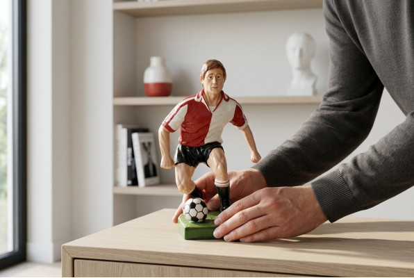 Design Soccer Player II Figure Statue Sculpture Figures Sculptures Decoration 7614