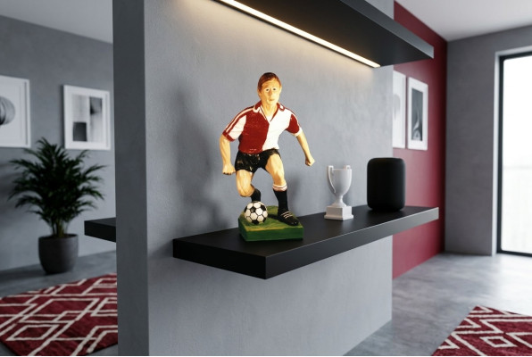 Design Soccer Player II Figure Statue Sculpture Figures Sculptures Decoration 7614