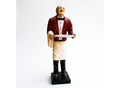 Waiter figure statue sculpture figures sculptures decoration serving stand new
