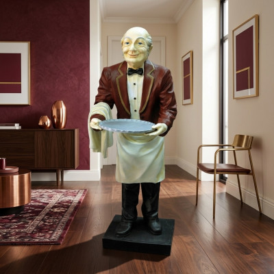 Design server figure statue sculpture figures sculptures decoration deco stand