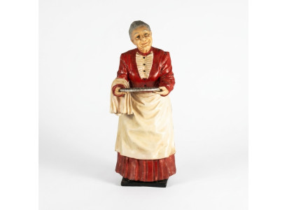 Serving Stand Grandmother Figure Statue Sculpture Figures Sculptures Decoration