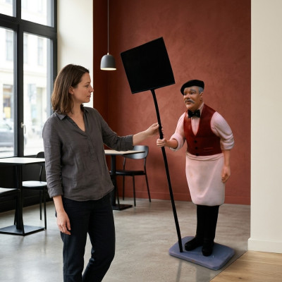 Sign Restaurant Figure Statue Sculpture Figures Sculptures Decoration Decor 182 cm