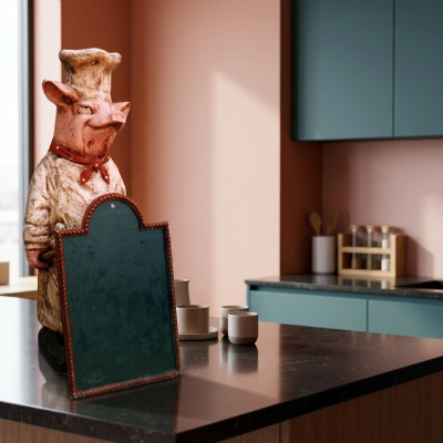 Restaurant Stand Panel Steak Figure Statue Sculpture Figures Sculptures Gastro